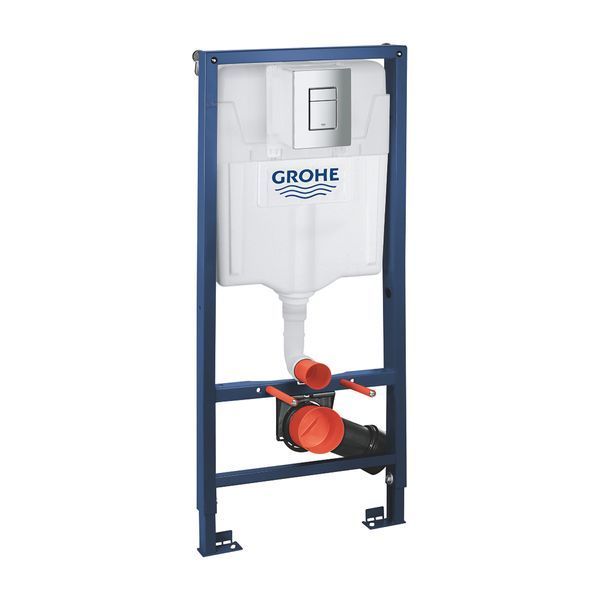 Комплект 4 в 1: Инсталляция Grohe Rapid SL 3 в 1 38772001 + Унитаз безободковый Kroner Eifel WHI483429 TORNADO с сиденьем Slim Duroplast / Soft-close / Quick relase KE483429WHIT (38772001KE483429) CV033823 фото