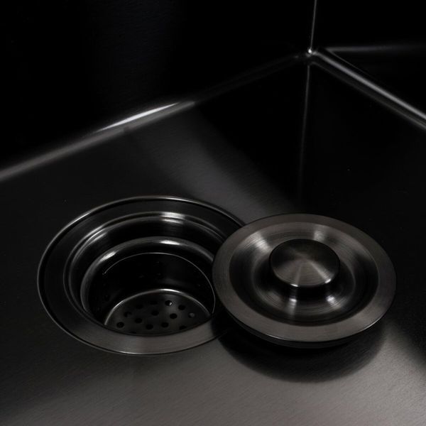 Комплект кухонної мийки Platinum Handmade 45*45 PVD pl23519 фото