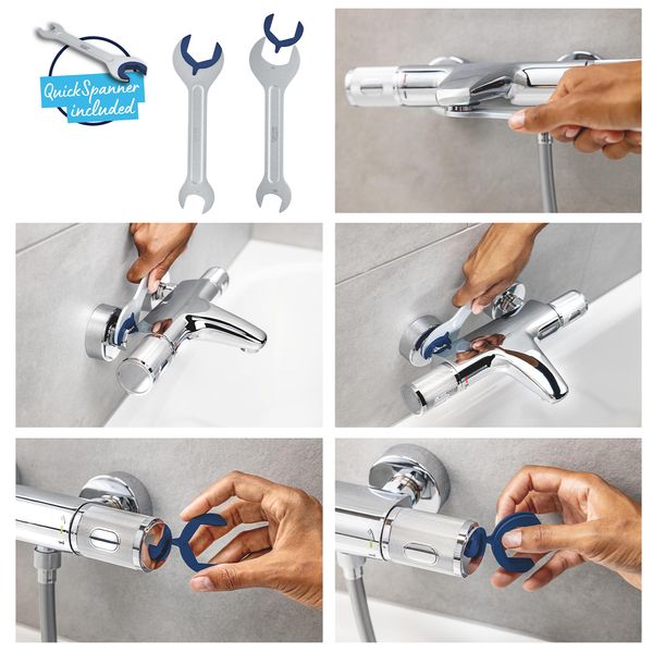 Комплект змішувачів для душу з термостатом Grohe QuickFix UA202503TS CV030629 фото