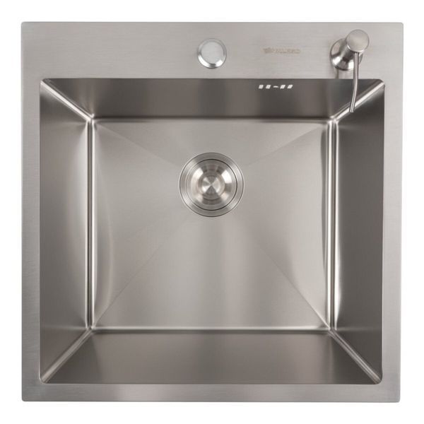 Комплект кухонної мийки Valeso 50х50HM BLK15 Kitchen Line SL71268 фото