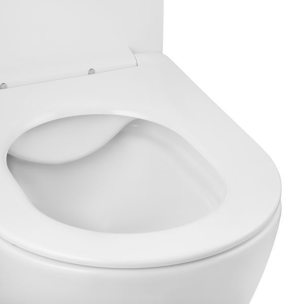 Комплект 4 в 1: Інсталяція Grohe Rapid SL 3 в 1 38772001 + Унітаз безободковий Kroner Harz WHI523632 RIMLESS з сидінням Slim Duroplast / Soft-close / Quick relase KH523632WHIR (38772001KH523632) CV033826 фото