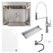 Комплект кухонної мийки Valeso 60х50HM WHI16 Kitchen Line SL73271 фото 1
