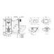 Комплект 4 в 1: Інсталяція Grohe Rapid SL 3 в 1 38772001 + Унітаз безободковий Kroner Harz WHI523632 RIMLESS з сидінням Slim Duroplast / Soft-close / Quick relase KH523632WHIR (38772001KH523632) CV033826 фото 2