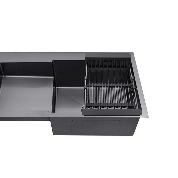 Комплект кухонної мийки Kroner Schwarze PVD - 7848RHM ST4306 ST51791 фото