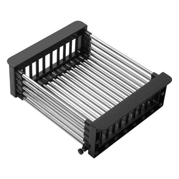 Комплект кухонной мойки Kroner KRP Schwarze 50х50HM PVD ST07 Grafite SL43840 фото