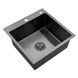 Комплект кухонной мойки Kroner KRP Schwarze 50х50HM PVD ST07 Grafite SL43840 фото 11