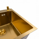 Комплект кухонной мойки Platinum Handmade 50*50 PVD Gold NES-TN65 pl23777 фото 4
