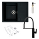 Комплект кухонної мийки Platinum 6550 INTENSO pl74871 фото 1