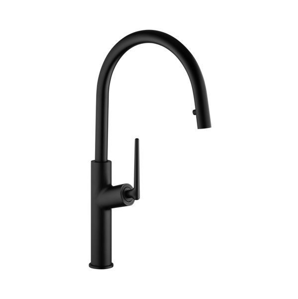 Комплект кухонної мийки Valeso 60х50HM PVD ST06 nero SL73116 фото