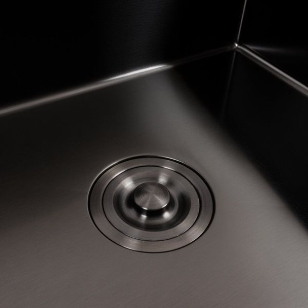 Комплект кухонної мийки Valeso 60х50HM PVD ST03 nero SL73329 фото