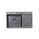 Комплект кухонної мийки Kroner KRP Schwarze - 7849LHM PVD (3/1 мм) ST35227 фото 2