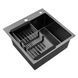 Комплект кухонної мийки KRP Schwarze - 5050HM PVD ST043320 фото 6