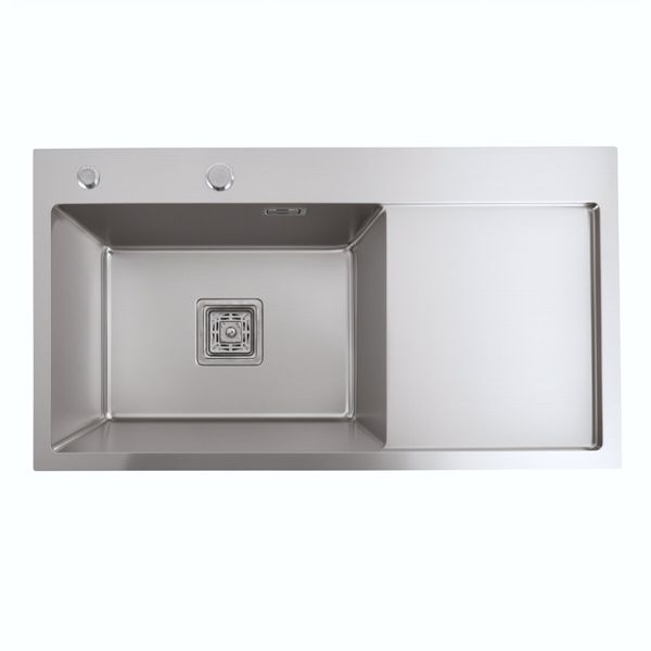 Комплект кухонної мийки Platinum Handmade 780х430х220 L pl23581 фото