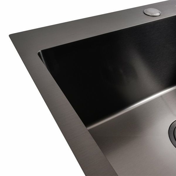 Комплект кухонної мийки Platinum 58*43 PVD TH36 pl84355 фото