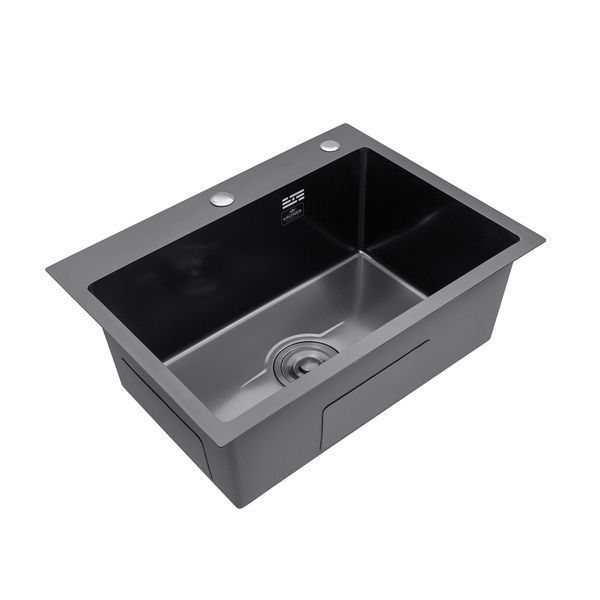 Комплект кухонної мийки Kroner Derby PVD - 5843HM ST34371 фото