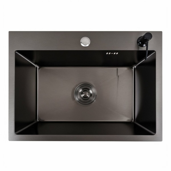 Комплект кухонної мийки Platinum 58*43 PVD TH36 pl84355 фото
