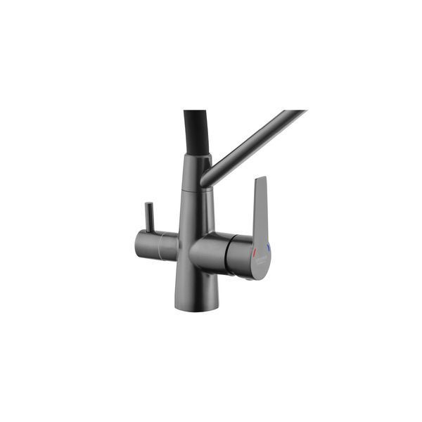 Комплект кухонної мийки KRP Schwarze - 5050HM PVD 03817BLK ST92411 фото