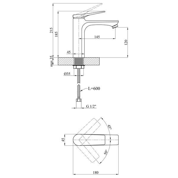 Набор 2 в 1 для ванной комнаты Kroner KRP Basis - C063 SS7971 фото