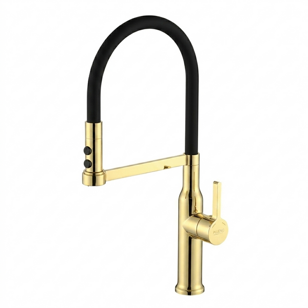 Комплект кухонної мийки Platinum 60*50 PVD ST4313 Gold  SL2355 фото