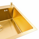 Комплект кухонної мийки Platinum 60*50 PVD ST4313 Gold  SL2355 фото 5