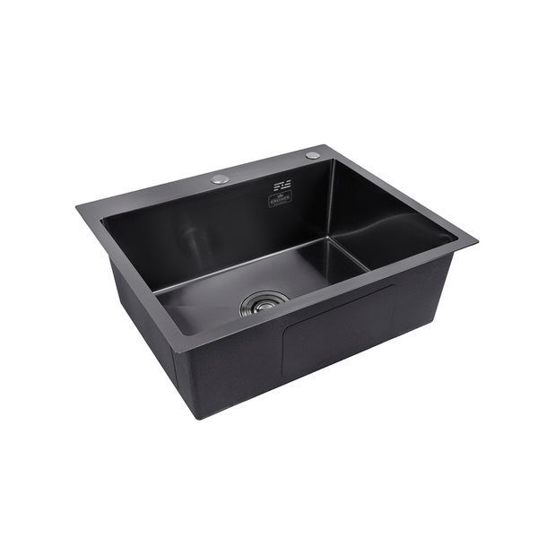 Комплект измельчитель и кухонная мойка KRP Schwarze - 6050HM PVD ST042420 фото