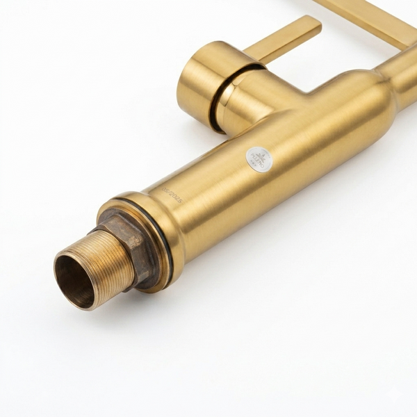 Комплект кухонної мийки Platinum 60*50 PVD ST4314 Gold SL2356 фото