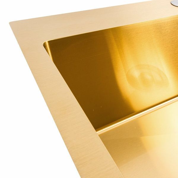 Комплект кухонної мийки Platinum 60*50 PVD ST4314 Gold SL2356 фото
