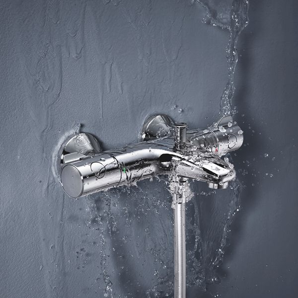 Комплект змішувачів для ванної кімнати з термостатом Grohe QuickFix UA202304TS CV030620 фото