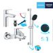 Набір змішувачів 3 в 1 для ванної кімнати Grohe QuickFix Start M-Size UA202301ME CV030618 фото 1