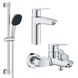 Набір змішувачів 3 в 1 для ванної кімнати Grohe QuickFix Start M-Size UA202301ME CV030618 фото 2