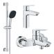 Комплект змішувачів для ванної кімнати Grohe QuickFix Start UA202301MQ CV030619 фото 2