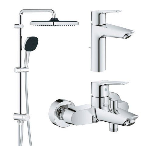Набір змішувачів 3 в 1 для ванної кімнати Grohe QuickFix Start M-Size UA202305RM CV030621 фото