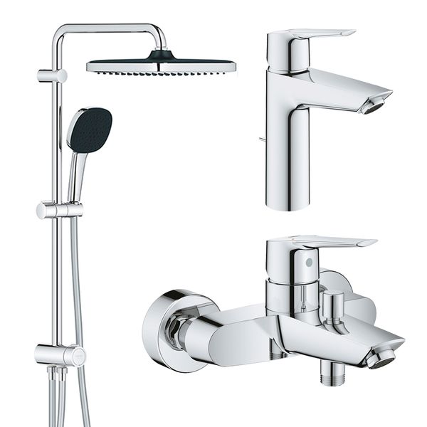 Набір змішувачів 3 в 1 для ванної кімнати Grohe QuickFix Start M-Size UA202305RM CV030621 фото