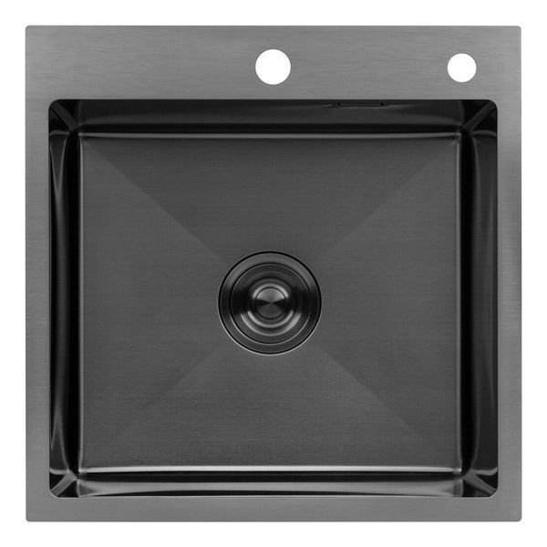 Комплект измельчитель и кухонная мойка KRP Schwarze - 5050HM PVD ST142420 фото