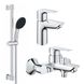 Набір змішувачів 3 в 1 для ванної кімнати Grohe QuickFix StartEdge S-Size UA202501SE CV030624 фото 2