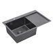 Комплект кухонної мийки Kroner KRP Schwarze 7849LHM PVD ST4303 ST42121 фото 6