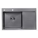 Комплект кухонної мийки Kroner KRP Schwarze 7849LHM PVD ST4303 ST42121 фото 2