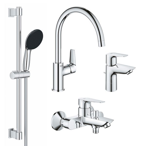 Комплект змішувачів для ванної кімнати і кухні Grohe QuickFix Start Edge UA202501SK CV030625 фото