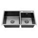 Комплект кухонної мийки Kroner KRP Schwarze - 7843ZHM PVD ST4303 ST42461 фото 4