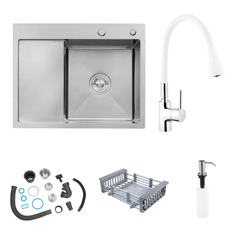 Комплект кухонной мойки KRP C031WHI Geb&uuml;rstet-6350RHM ST131345 фото
