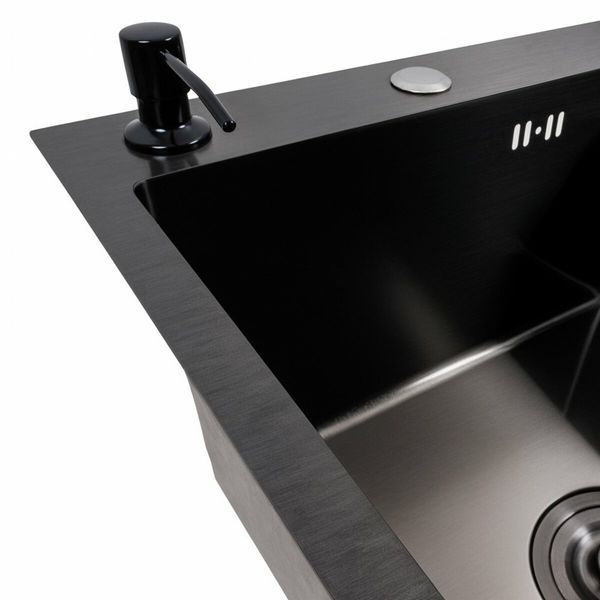 Комплект кухонної мийки Platinum Handmade CM 78*50 L PVD pl23731 фото