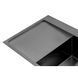 Комплект кухонной мойки Kroner KRP Schwarze 78х49HM PVD ST07 Grafite SL44792 фото 8
