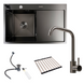 Комплект кухонної мийки Platinum Handmade CM 78*50 L PVD pl23731 фото 1