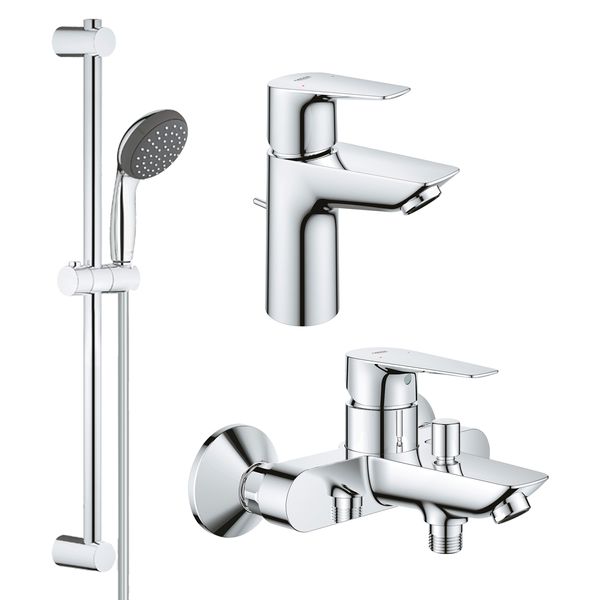 Набір змішувачів 3 в 1 для ванної кімнати Grohe QuickFix StartEdge S-Size UA202501SQ CV030626 фото