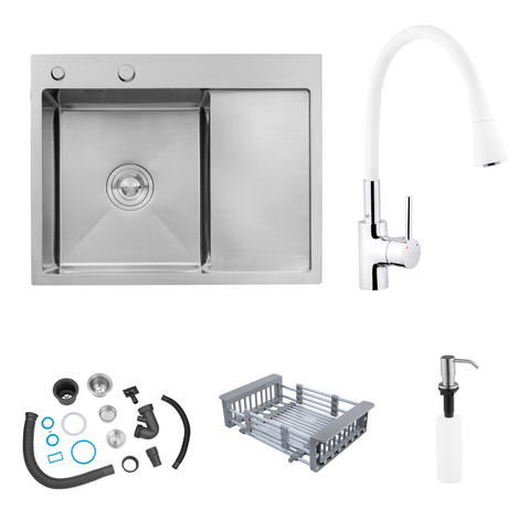 Комплект кухонной мойки KRP C031WHI Geb&uuml;rstet-6350LHM ST131448 фото