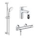 Набір змішувачів 2 в 1 для ванної кімнати Grohe QuickFix Start S-Size 34841551TS CV032726 фото 1