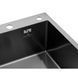 Комплект кухонной мойки Kroner KRP Schwarze 78х49HM PVD ST08 Grafite SL48543 фото 7