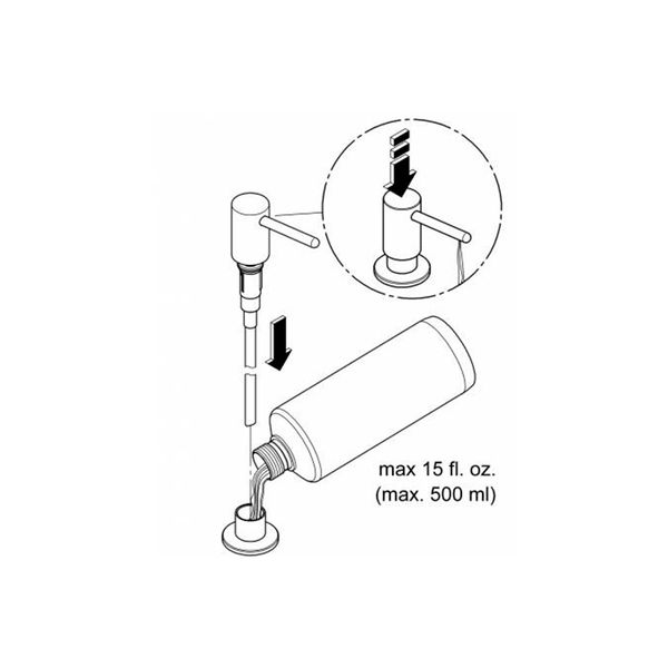 Набір Grohe QuickFix Get UA31484QF7: змішувач для кухні Get 31484001 з дозатором Authentic 40537000 CV030611 фото