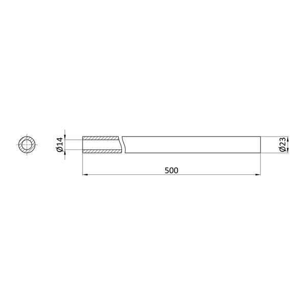 Змінний гнучкий шланг для змішувача, силікон, колір сірий, Pllen&oacute; Kitchen Line ST430020 фото