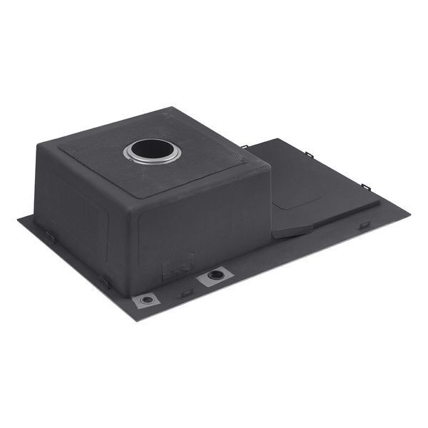 Комплект кухонної мийки Kroner KRP Geb&uuml;rstet 78х49LHM BLK04 nichel SL54729 фото